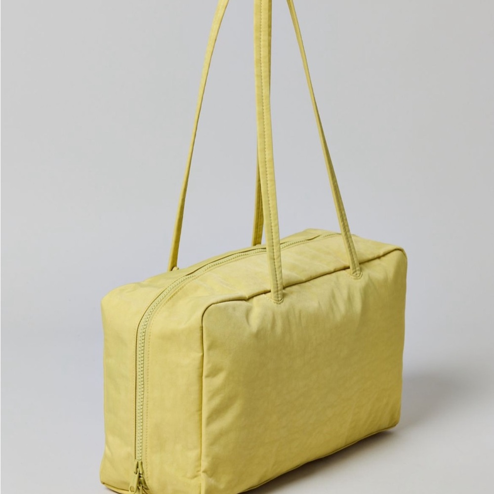 BAGGU Yellow Shoulder Bowler Bag Minimalist Design